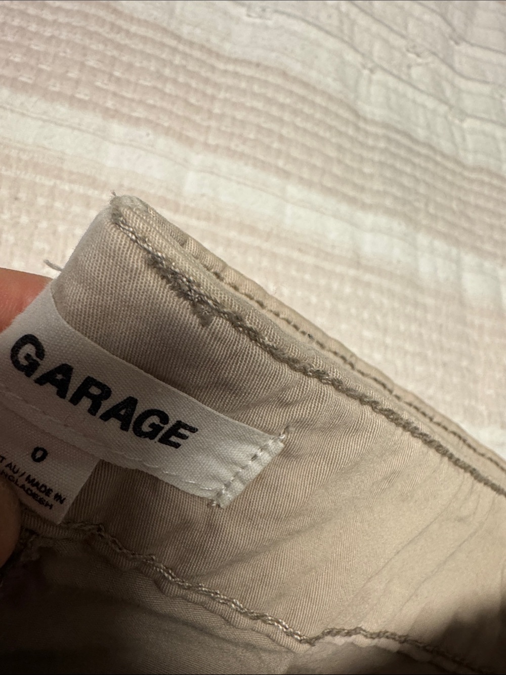 Garage Beige Utility Cargo Pants size 0 - Picture 12 of 12